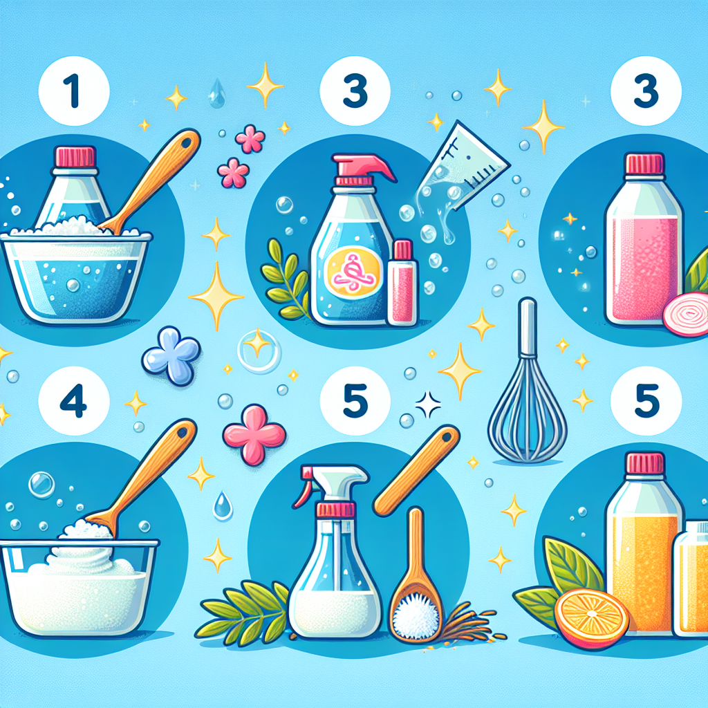 5 recettes de produits d’entretien avec seulement 3 ingrédients